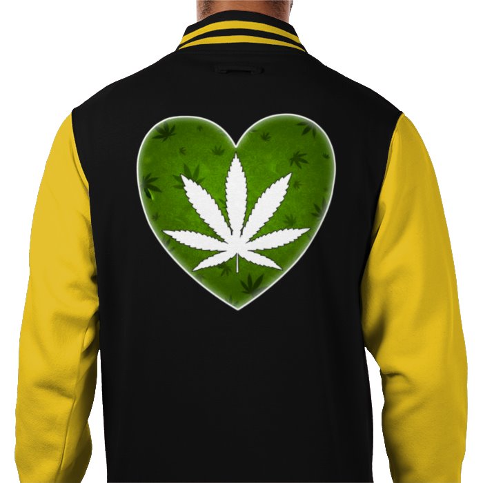 Cannabis Heart Varsity Jacket