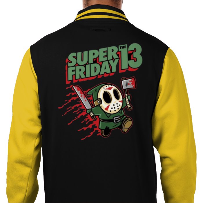 Super Mario x Friday 13th - Super Friday 13th Varsity Jacket