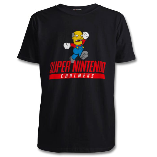 Super Nintendo & Super Mario Bro's & The Simpsons - Super Nintendo Chalmers T-shirt