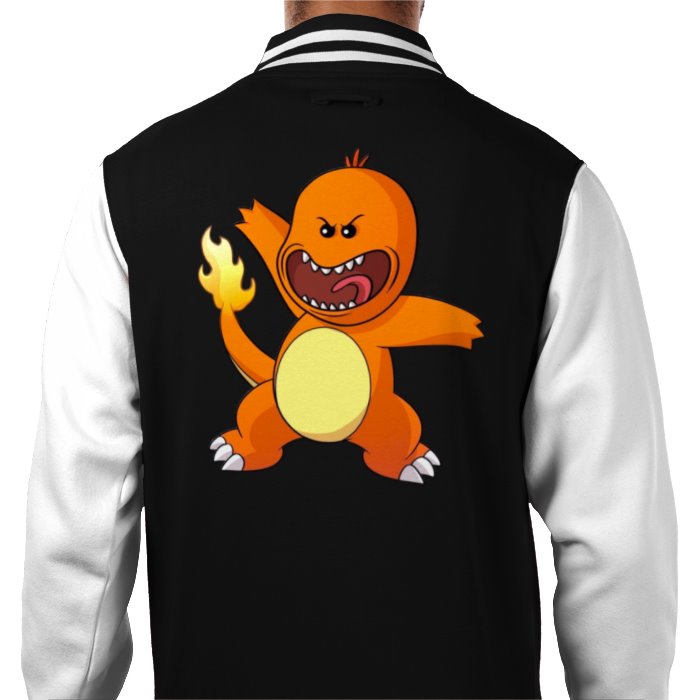 Rick & Morty & Pokémon - Charmander Varsity Jacket