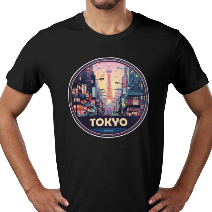 Tokyo Japan Badge T-shirt