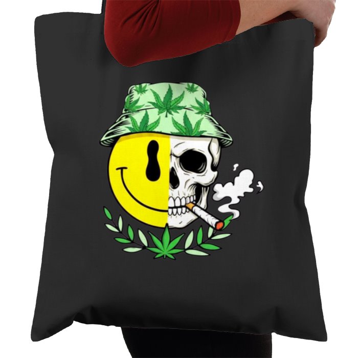 Emoji Skull Tote Bag