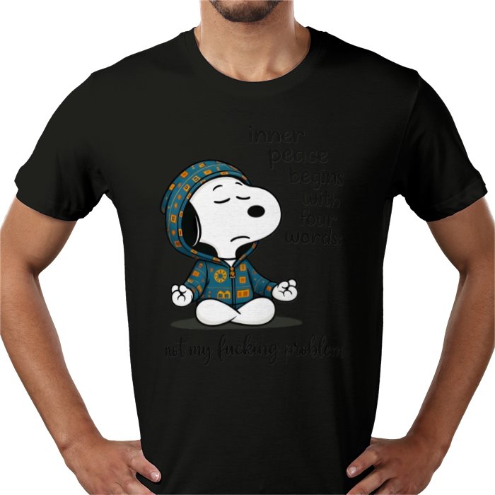 Inner Peace Starts With 4 Words - Snoopy T-shirt