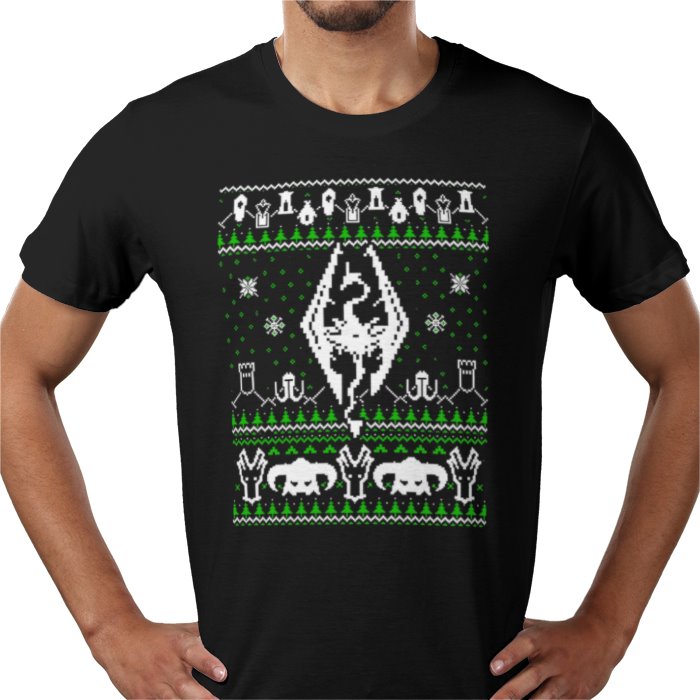 Ugly Jumper Style - Skyrim Christmas T Shirt