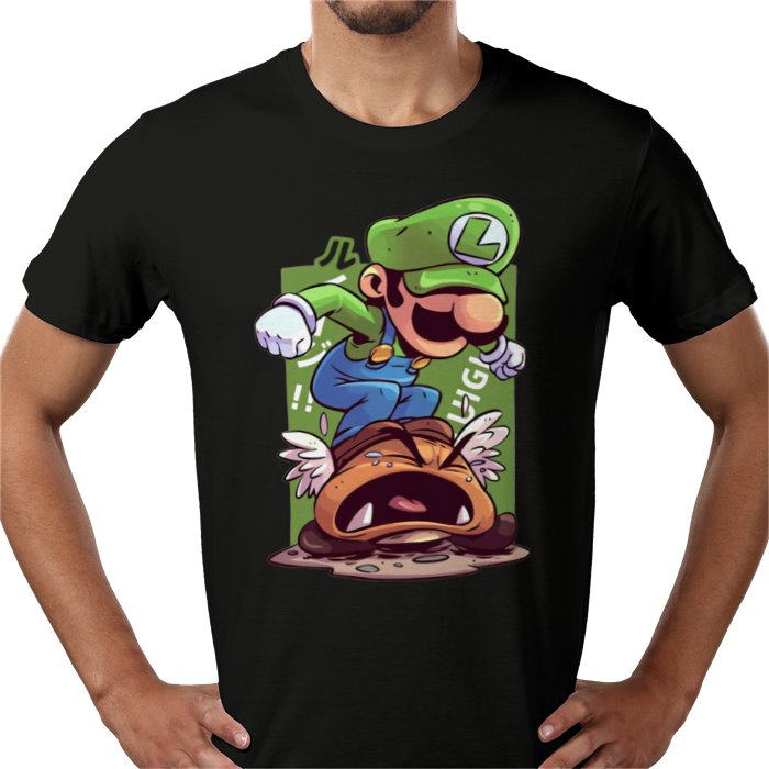 Super Mario Bros — Luigi Crushing Turts T-Shirt