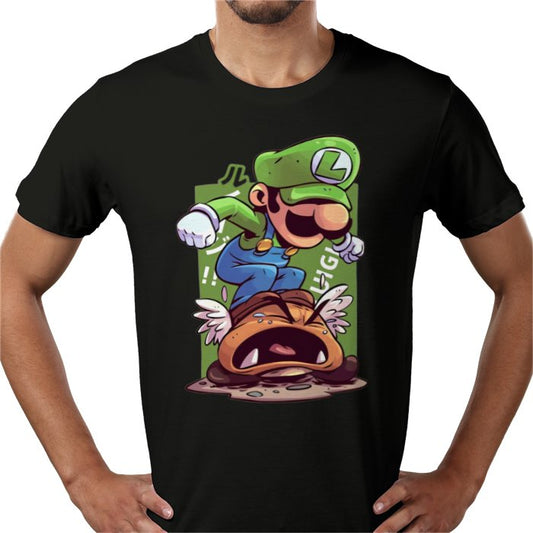 Super Mario Bros — Luigi Crushing Turts T-Shirt