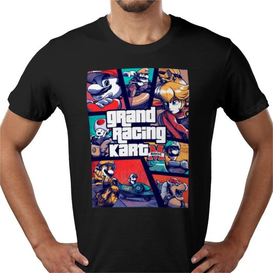 Mario Kart x Grand Theft Auto - Grand Racing Kart T-Shirt