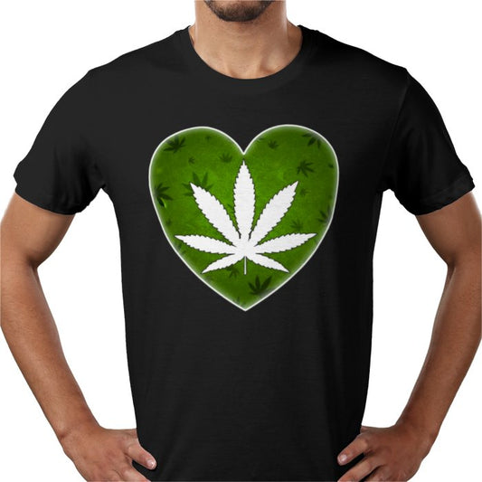 Cannabis Heart T-shirt