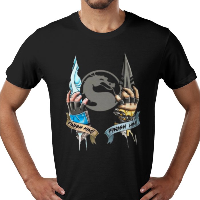 Mortal Kombat - Finish Him Kombat Hands T-Shirt