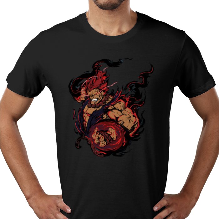 Street Fighter Akuma T-Shirt | Raging Demon Retro Gaming Graphic Tee