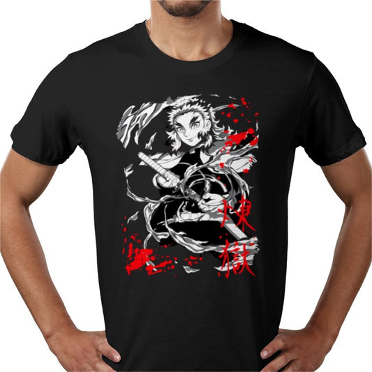 Demon Slayer Flame Hashira T-Shirt | Rengoku Kyojuro Anime Tee