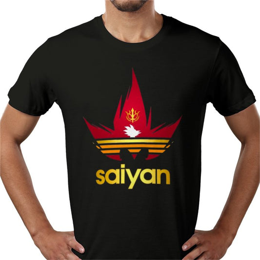 Dragon Ball Z Saiyan Adidas Style T-Shirt | DBZ Sportswear Anime Tee