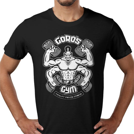 Mortal Kombat Goro's Gym T-Shirt | Retro Gaming Parody Graphic Tee
