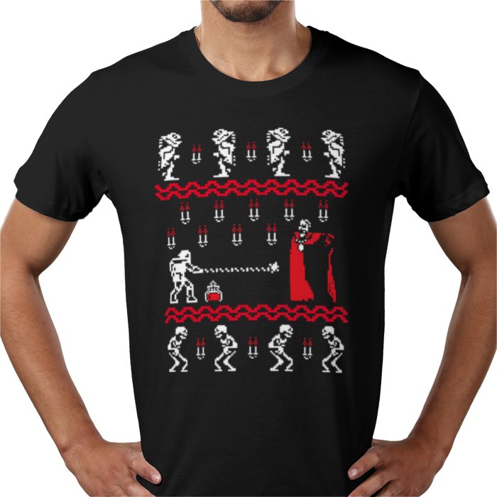 Ugly Jumper Style - Castle Vania Christmas T Shirt