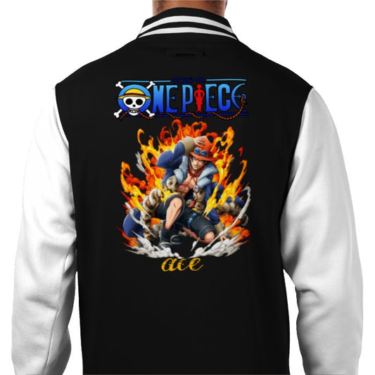 One Piece - Ace Portrait Varsity Jacket