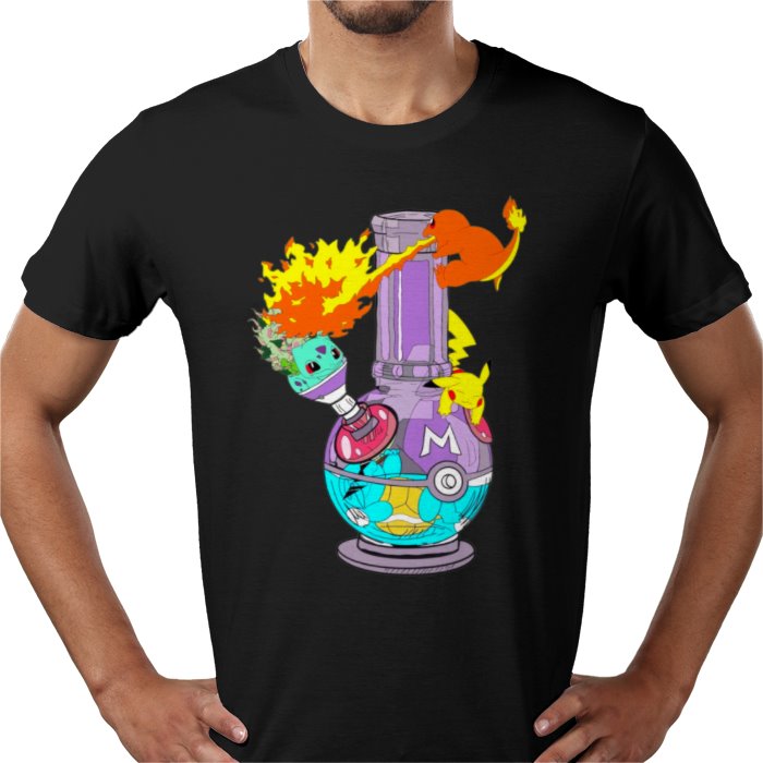 Pokébong T-Shirt | Pokémon 420 Parody Funny Graphic Tee