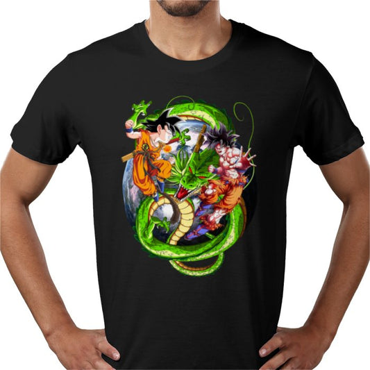 Dragon Ball Z Saiyan Theme 2 T-Shirt | Super Saiyan DBZ Anime Tee