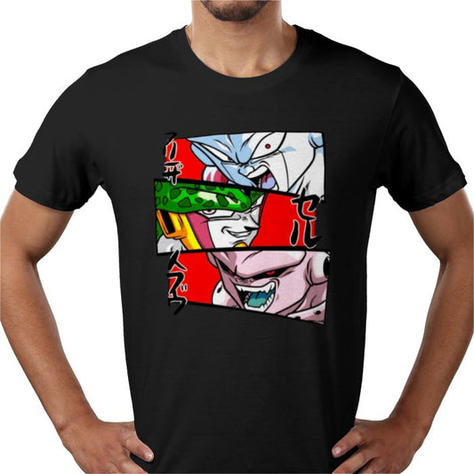 Dragon Ball Z Faces of Evil T-Shirt | DBZ Villains Anime Tee