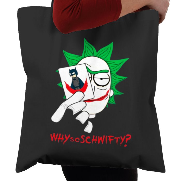 Rick & Morty x Batman - Why So Schwifty Tote Bag