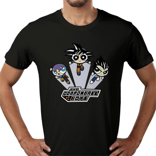 Dragon Ball Z x Powerpuff Girls Crossover T-Shirt | DBZ Mashup Anime Tee