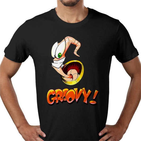 Earthworm Jim T-Shirt | Groovy Retro Cartoon Gaming Graphic Tee