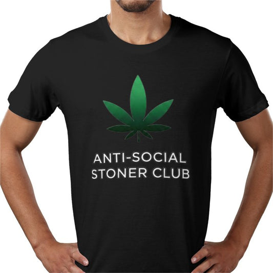 Anti-Social Stoner Club T-Shirt | Funny 420 Cannabis Graphic Tee