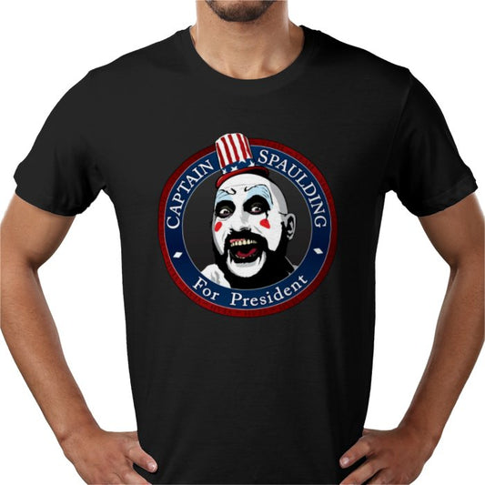 Captain Spaulding For President T-Shirt | House of 1000 Corpses Horror Graphic Tee