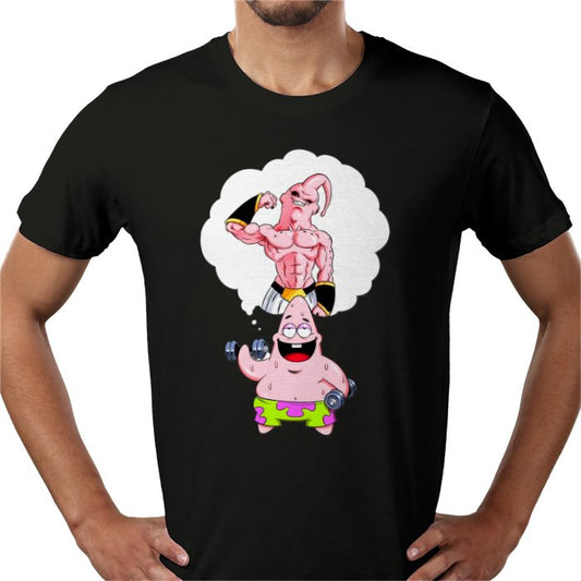 Dragon Ball Z x SpongeBob Crossover T-Shirt | DBZ Mashup Anime Tee