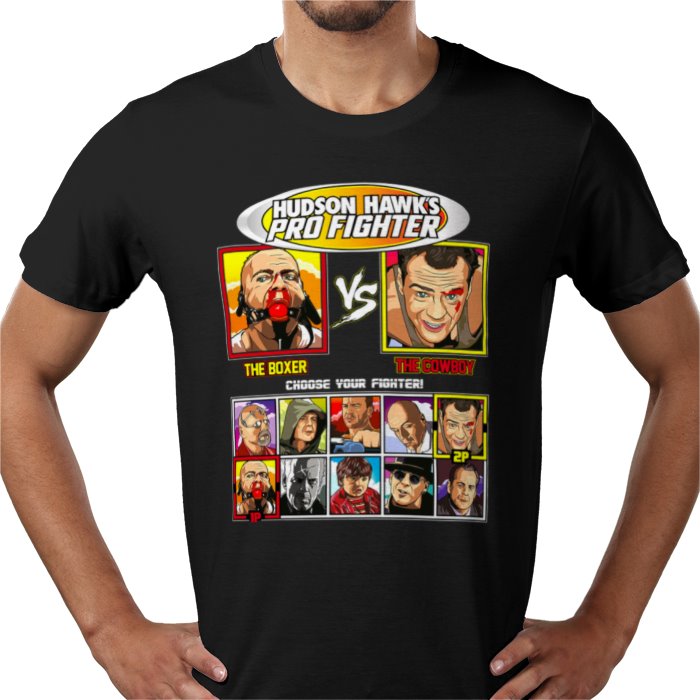 Bruce Willis - Pulp Fiction VS Die Hard T-shirt