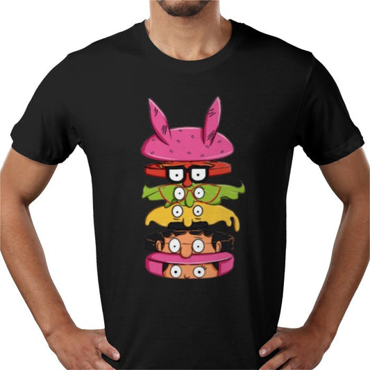 Bob's Burgers T-Shirt | Sliced Burger Adult Cartoon Graphic Tee