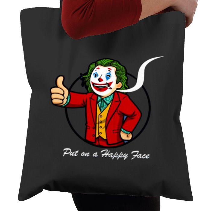 Fallout & Joker - Put On A Happy Face Tote Bag