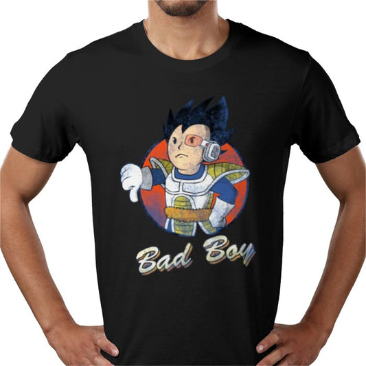 Dragon Ball Z x Fallout Vegeta Bad Boy T-Shirt | DBZ Gaming Mashup Tee