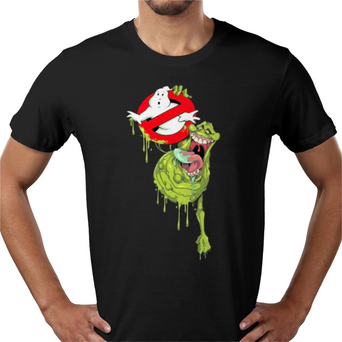 Ghostbusters - Slimer & Logo T-shirt
