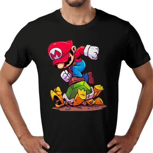 Super Mario Bros — Mario Crushing Turts T-Shirt