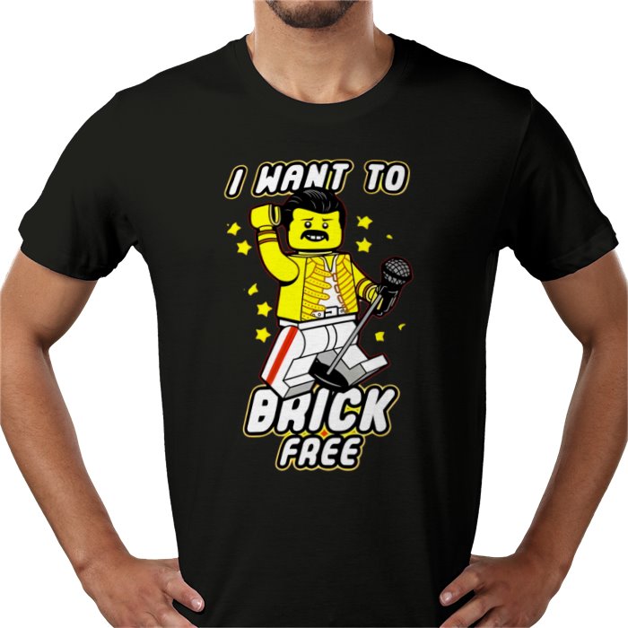 Freddy Mercury - Brick Free T-Shirt