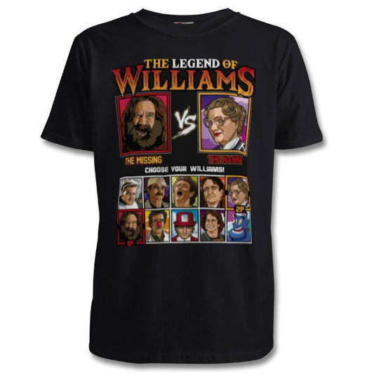 Robin Williams & The Legend Of Zelda -The Legend Of Williams T-shirt