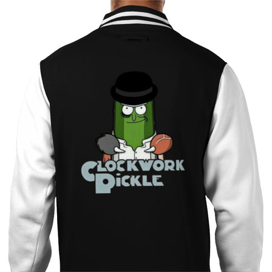 Rick & Morty & A Clockwork Orange - A Clockwork Pickle Varsity Jacket