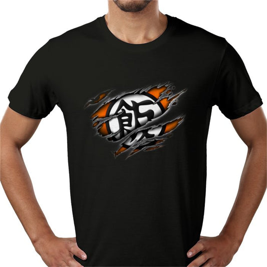 Dragon Ball Z Ripped Logo T-Shirt | DBZ Distressed Anime Tee