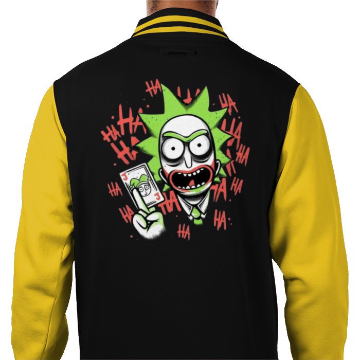 Rick & Morty x Batman - Joker Ha Ha Varsity Jacket