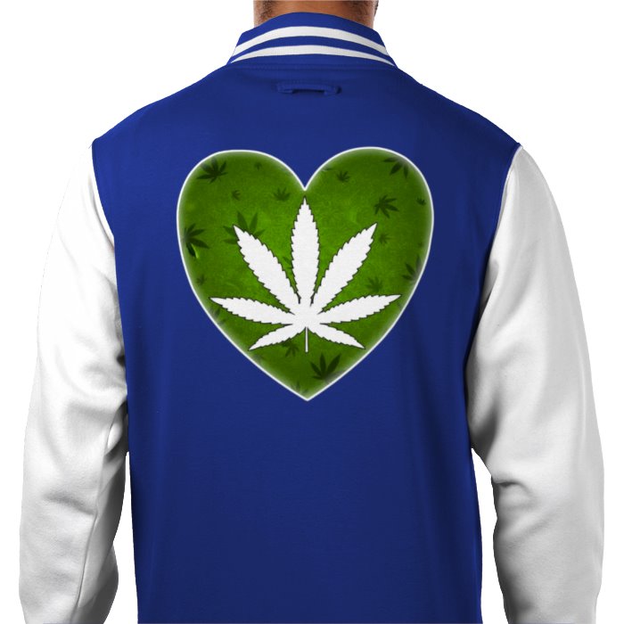 Cannabis Heart Varsity Jacket