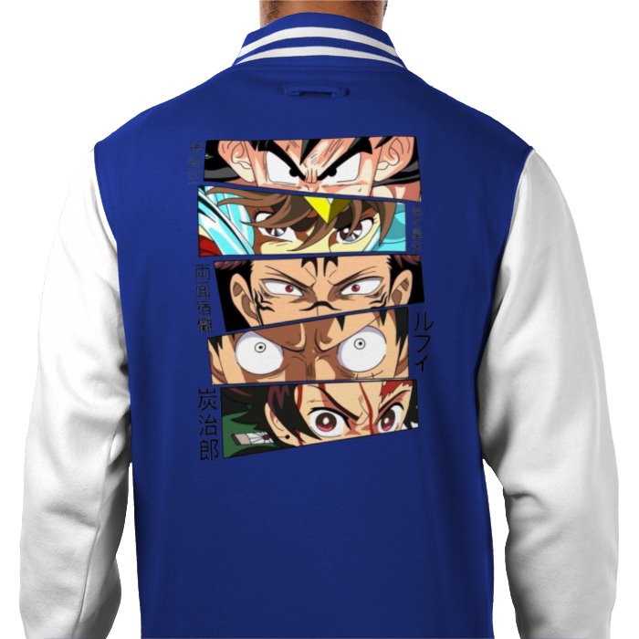 Anime Eyes Varsity Jacket