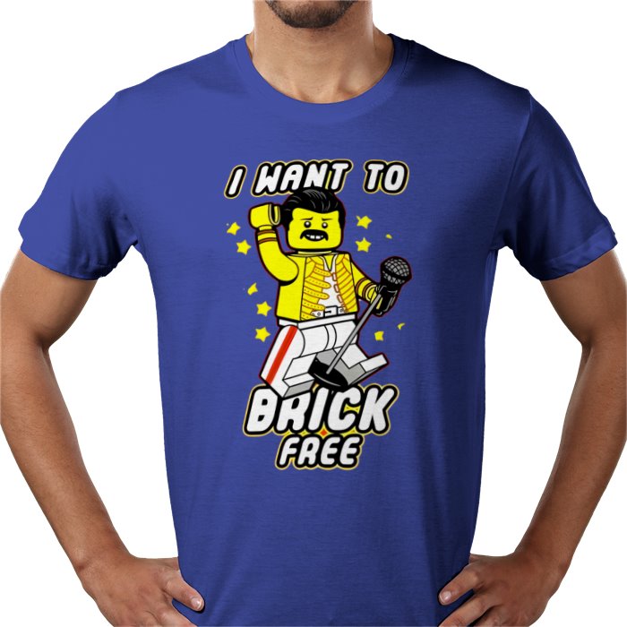 Freddy Mercury - Brick Free T-Shirt