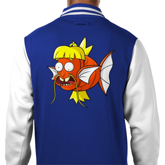 Rick & Morty & Pokémon - Magikarp Varsity Jacket