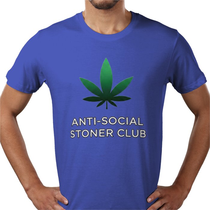 Anti-Social Stoner Club T-Shirt | Funny 420 Cannabis Graphic Tee