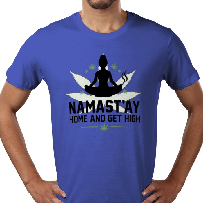 Nama'Stay Home - Funny Cannabis Yoga T-Shirt