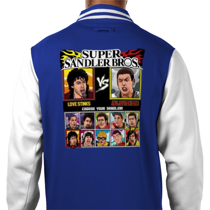 Super Smash Bro's & Adam Sandler - Super Sandler Bro's Varsity Jacket