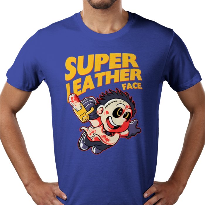 Texas Chainsaw Massacre x Super Mario Bros - Super Leatheface T Shirt