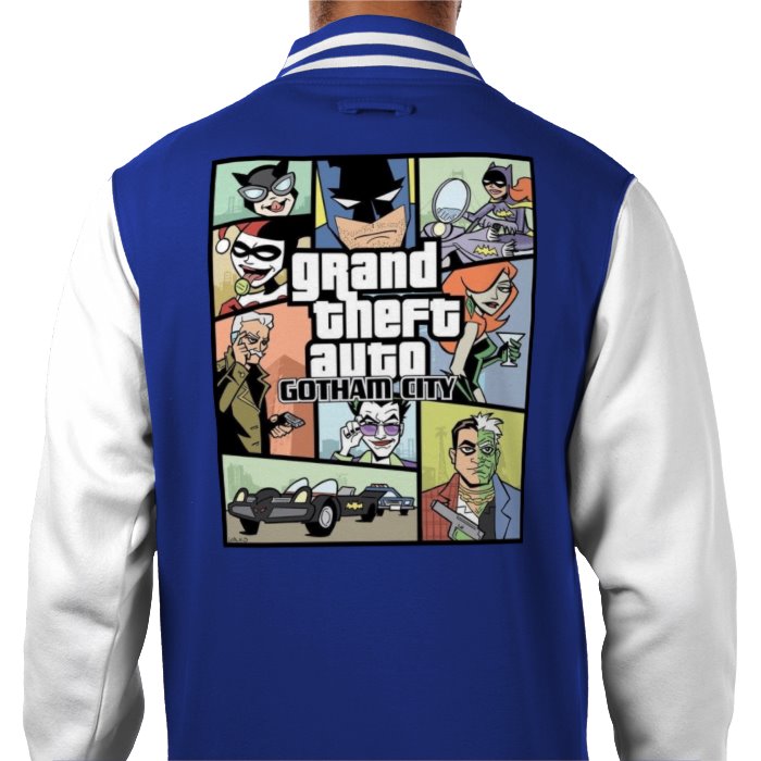 Batman x Grand Theft Auto - Grand Theft Auto Gotham Varsity Jacket