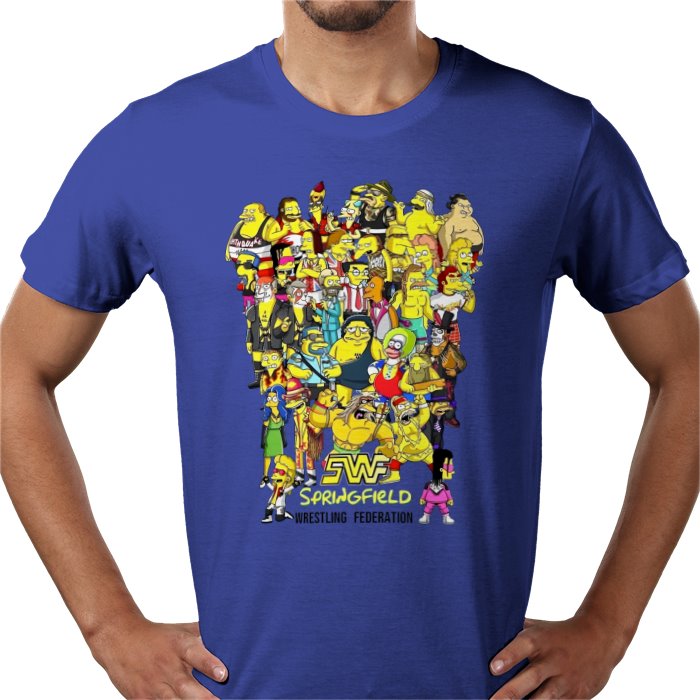The Simpsons — WWF Parody T-Shirt
