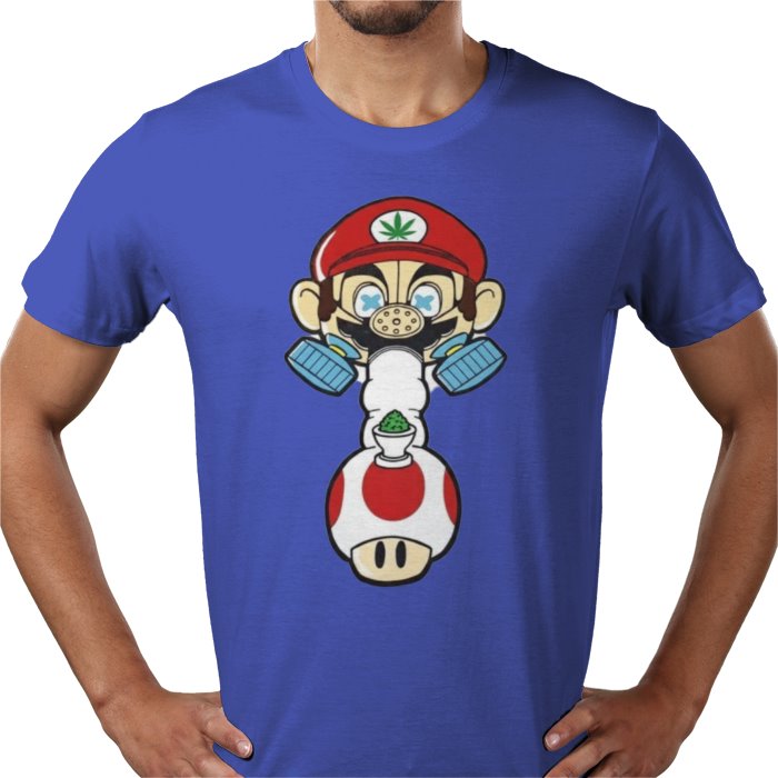 Super Mario's Bong T-Shirt | Funny Gaming 420 Parody Tee
